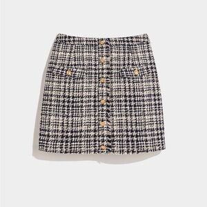 NWT Vineyard Vines Boucle Button Front Skirt